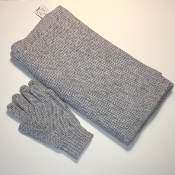Lands' End Accessories Lands End Cashmere Scarf And Gloves Set Nwt